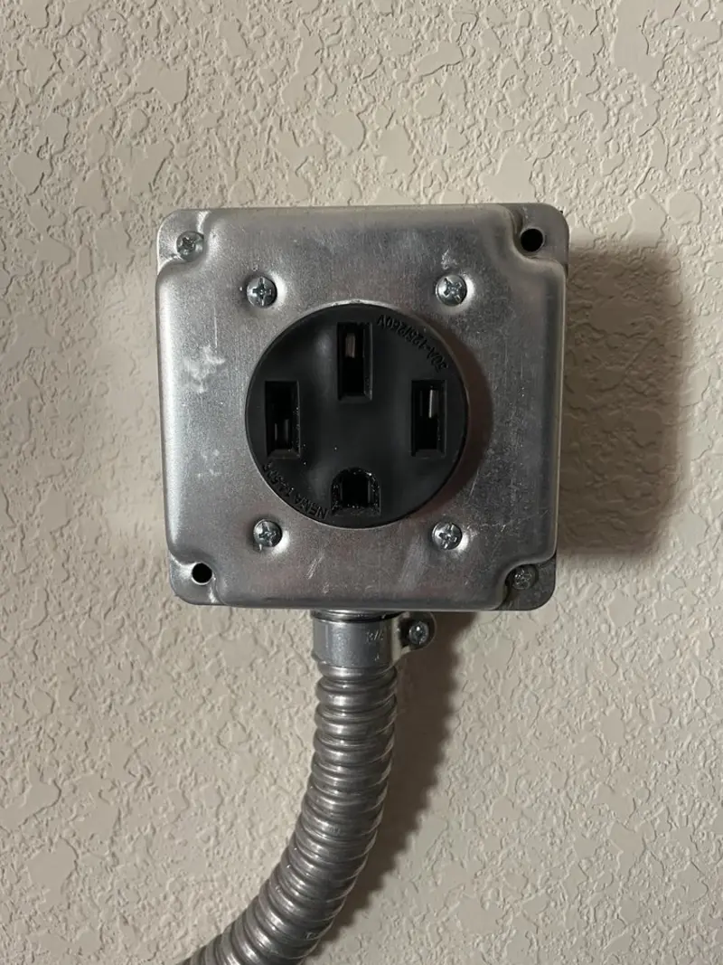 NEMA 14-50 outlet installed for Smart Home Electrical in Leisure City